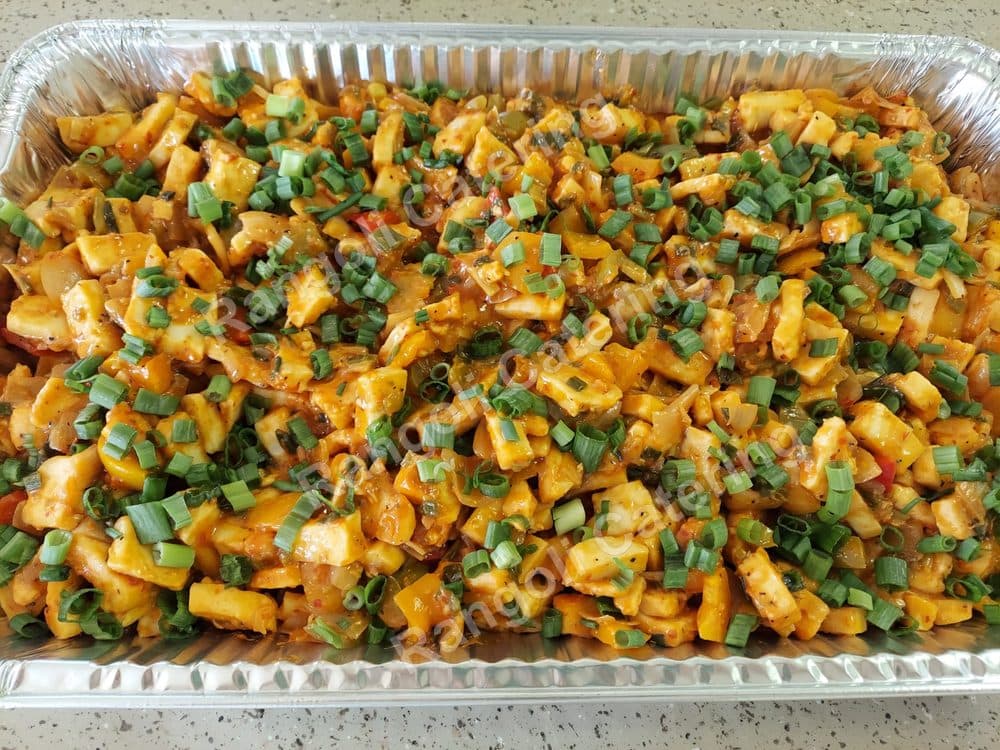 Chillie Paneer, homestyle Indian catering